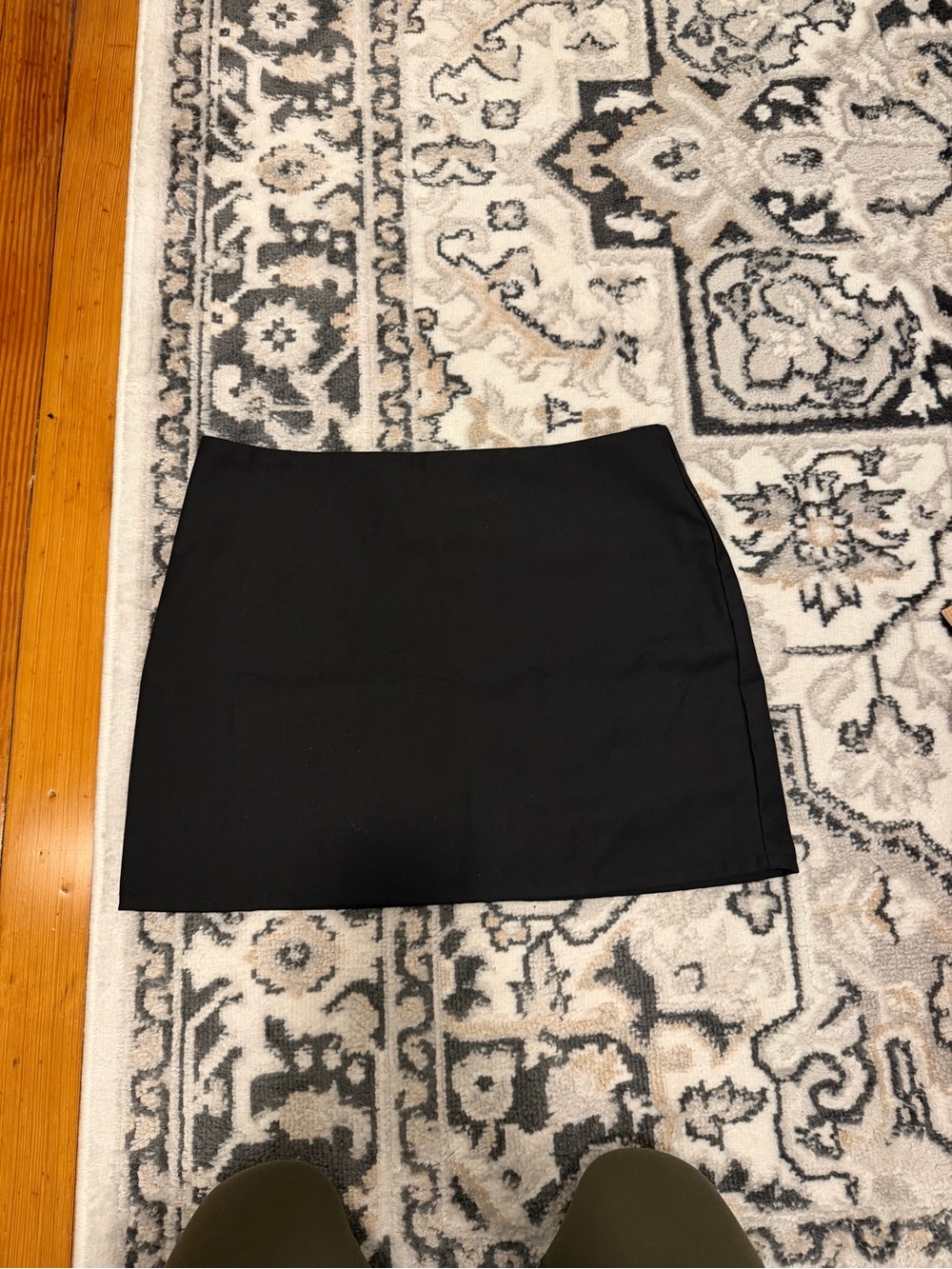 With Jean Black Mini Skirt Size S NEVER WORN